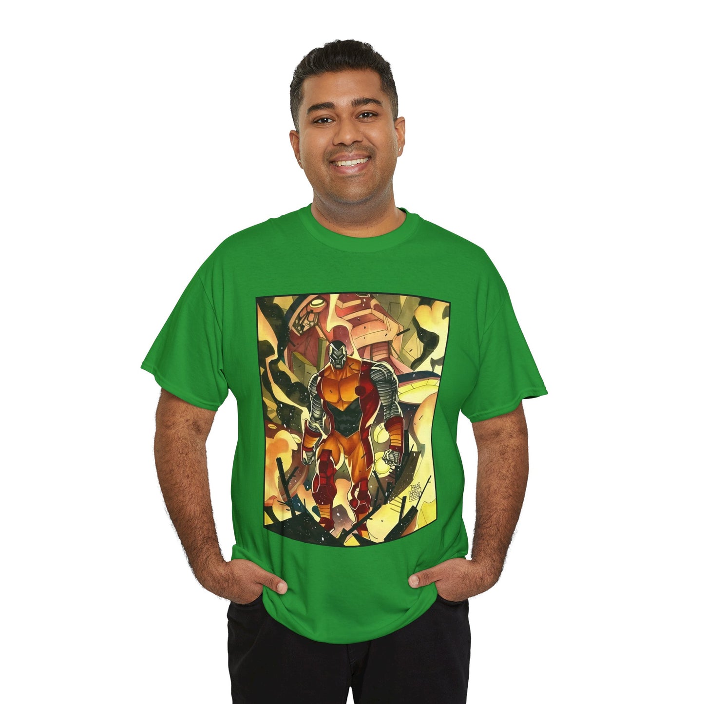 Colossus T-Shirt - Fighting a Sentinel - Marvel Comics