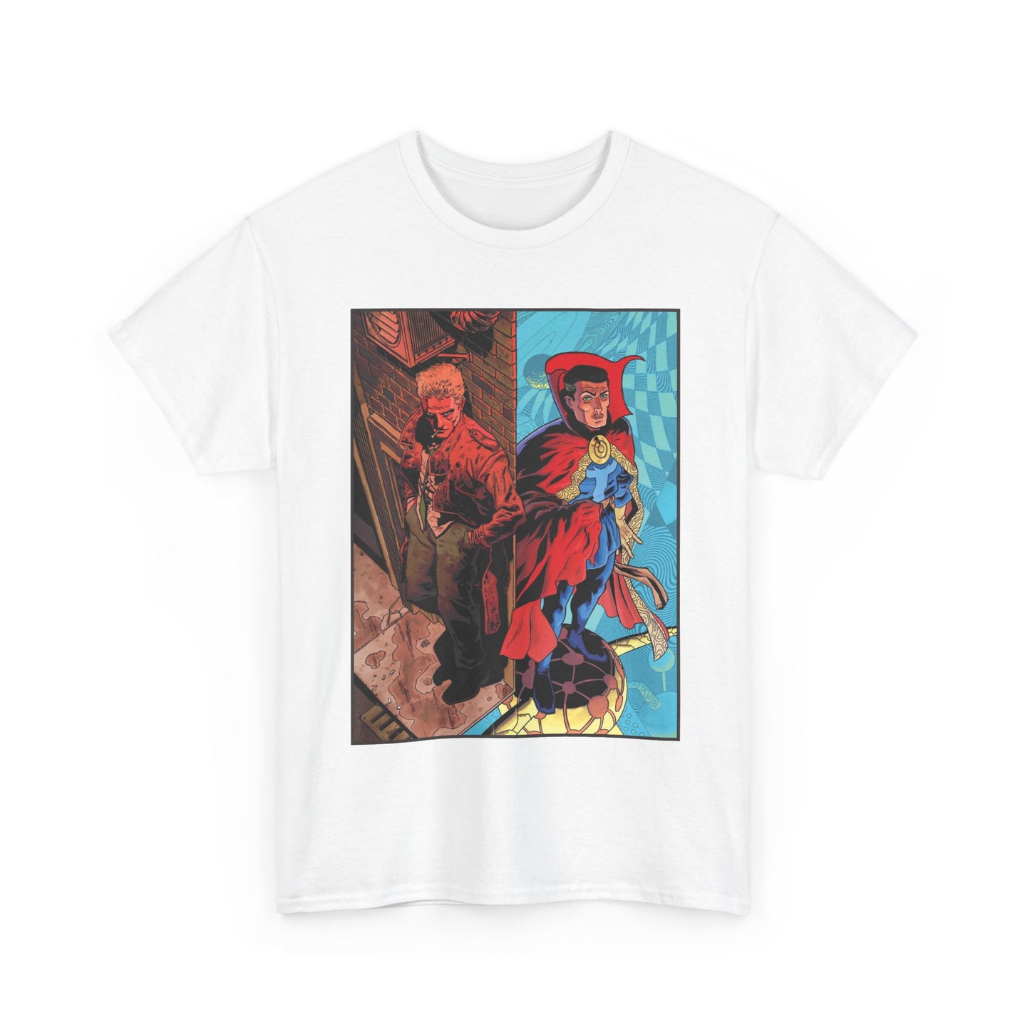 John Constantine & Dr. Strange T-Shirt - DC & Marvel Comics