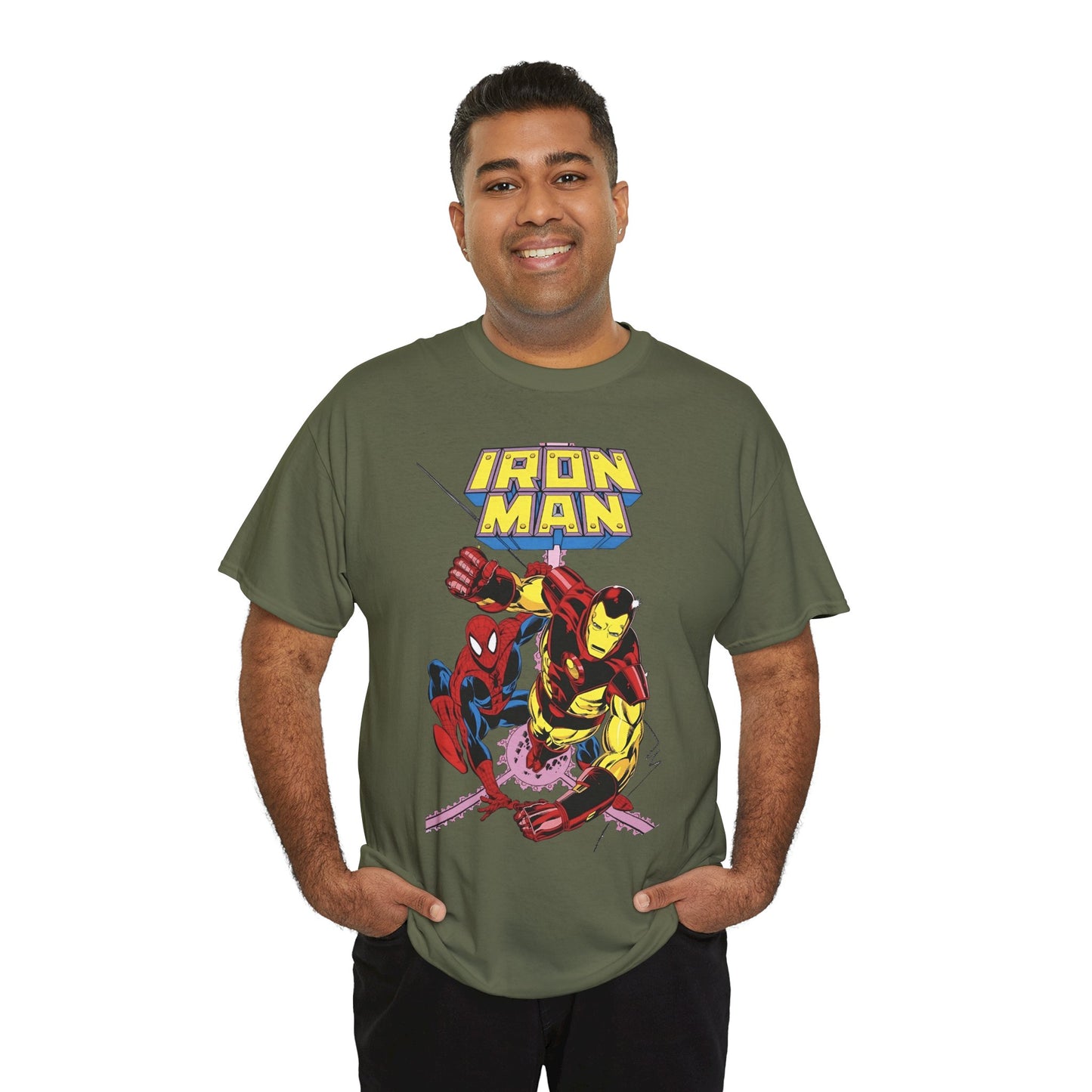 Iron-Man & Spider-Man T-Shirt - Butch Guice Art - Marvel Comics
