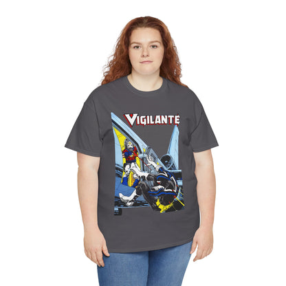 Vigilante Vs Peacemaker T-Shirt - Mike Grell Art - Adrian Chase - DC Comics