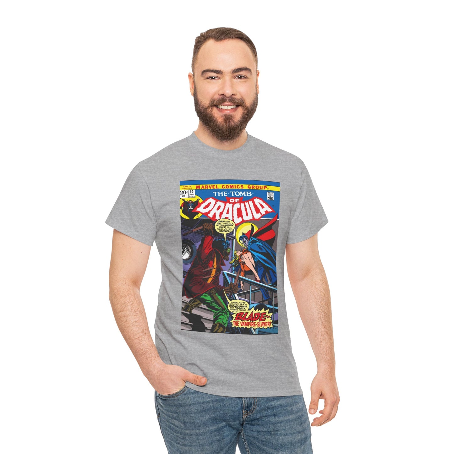 Tomb of Dracula T-Shirt - #10, First Appearance of Blade, Vampire Hunter - Marvel Comics