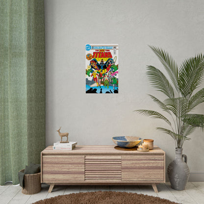 New Teen Titans Rolled Poster - George Perez Art - DC Comics - #1 Cover - Multiple Sizes Up to 24"x36"