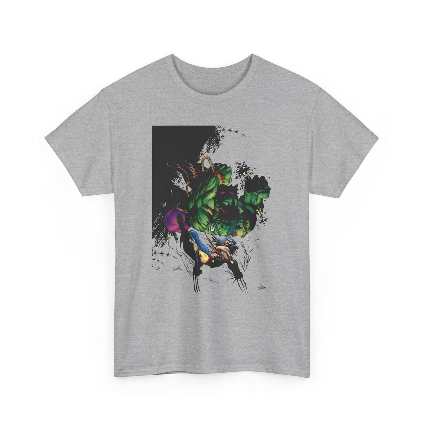 Wolverine Vs Hulk T-Shirt - Adam Kubert Art - Marvel Comics - Logan, X-Men, Bruce Banner - Great Fight Image