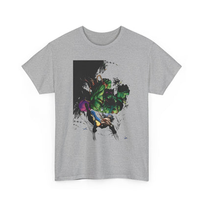 Wolverine Vs Hulk T-Shirt - Adam Kubert Art - Marvel Comics - Logan, X-Men, Bruce Banner - Great Fight Image