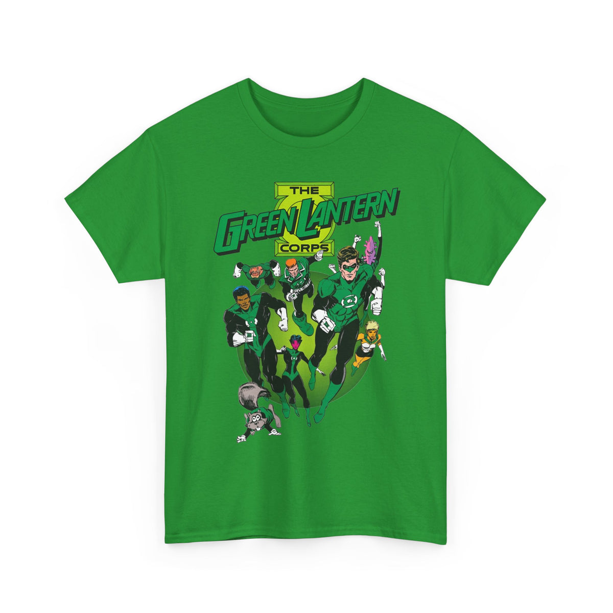 Green Lantern Corps T-Shirt - Joe Staton Art - Hal Jordan, John Stewart, Arisia, Kilowog, Katma Tui - DC Comics