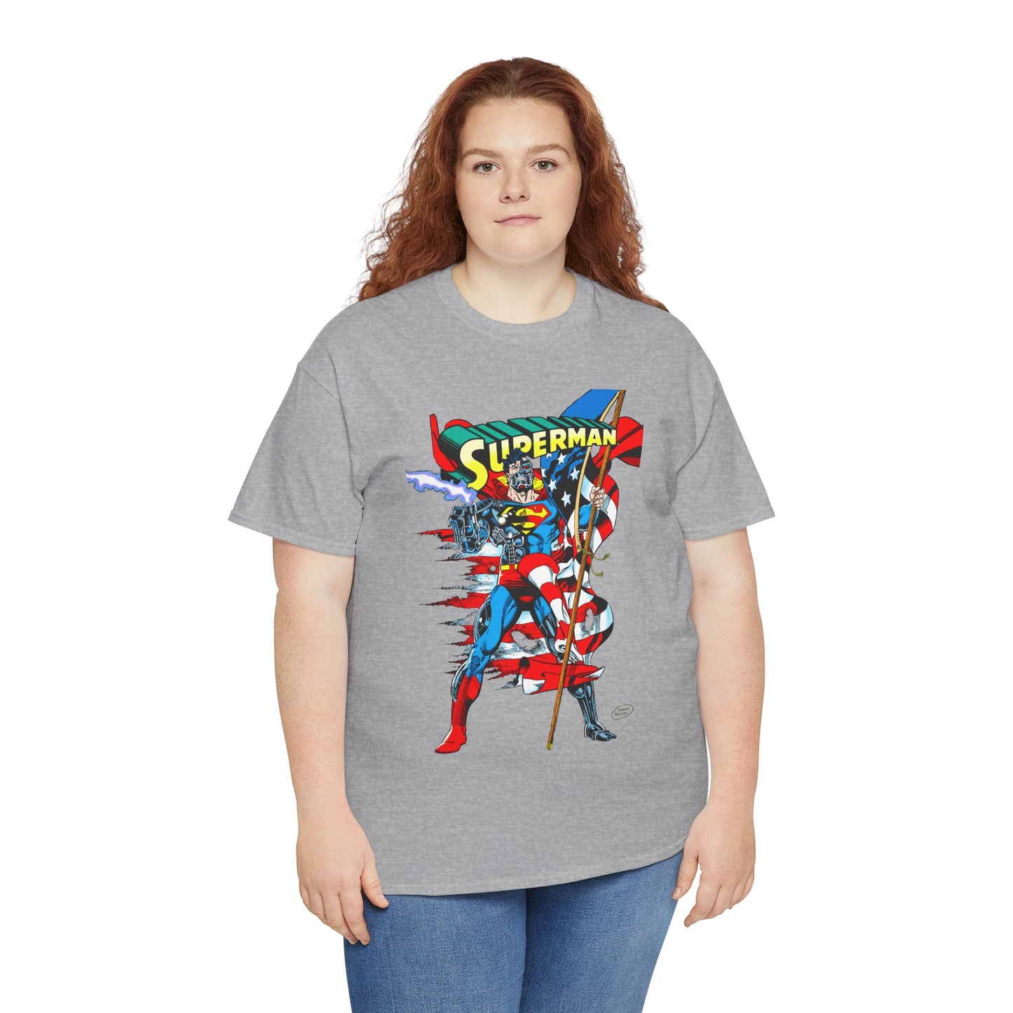 Cyborg Superman T-Shirt - Dan Jurgens Art - Reign of the Supermen Enemy - 1990s Storyline After the Death of Superman - DC Comics