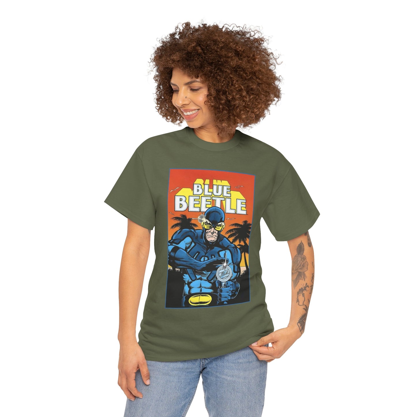 Blue Beetle T-Shirt - Ted Kord - 1980s DC Series - DC Comics