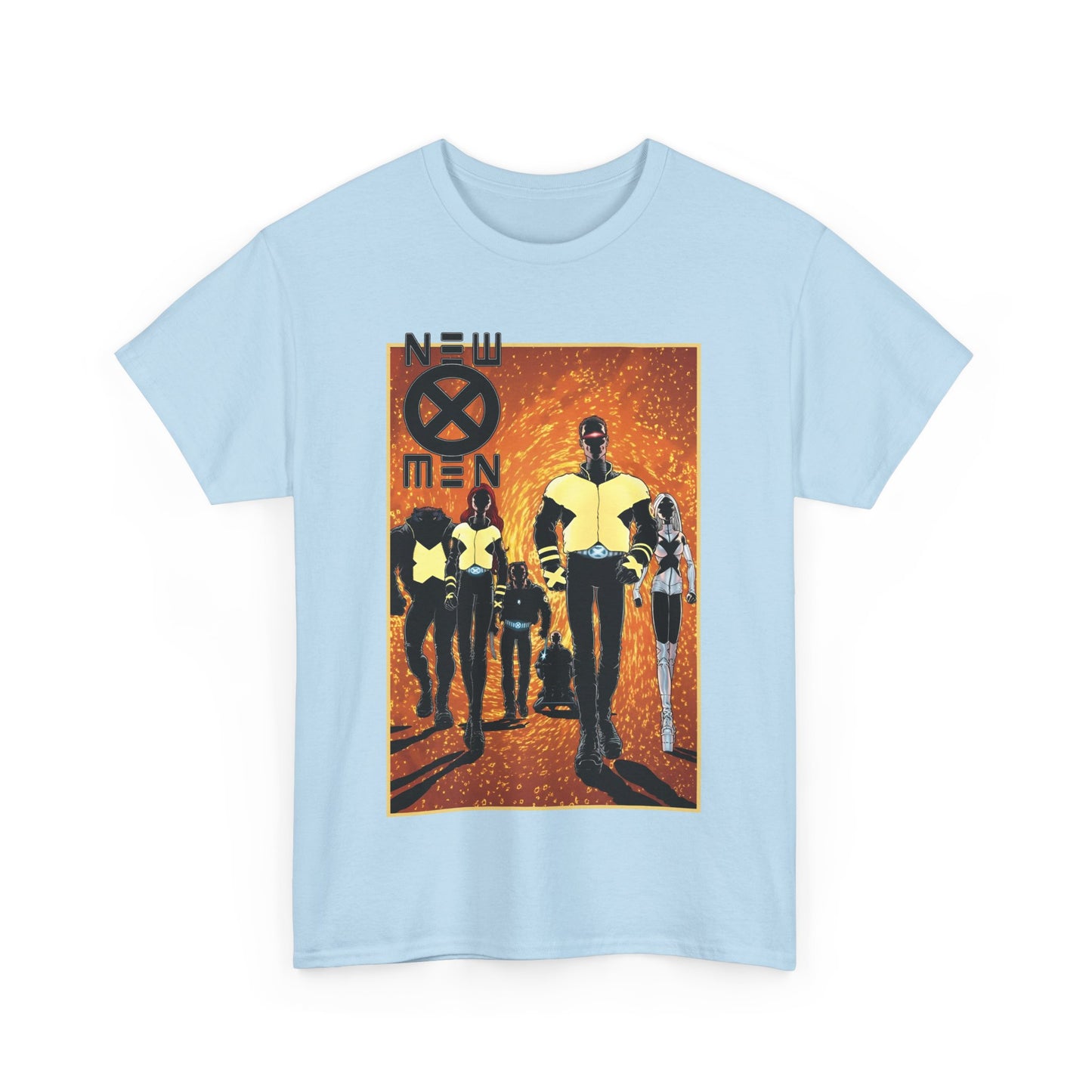 New X-Men T-Shirt - Frank Quitely Art - Wolverine, Cyclops, Jean Grey, Beast, Professor X - Marvel Comics - Grant Morrison Run