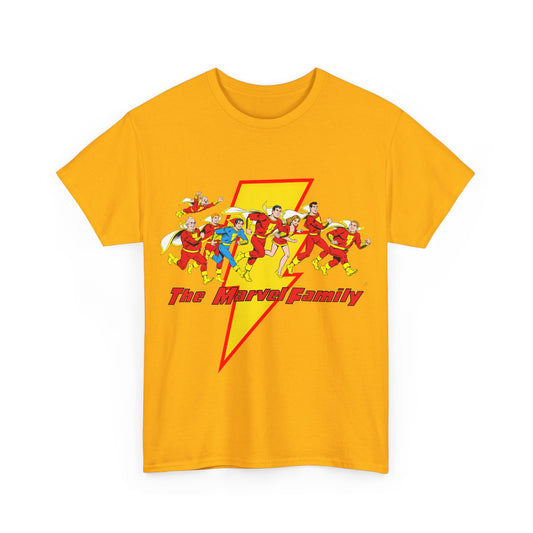 Marvel Family T-Shirt - Shazam - DC Comics - Mary Marvel, Hoppy the Marvel Bunny, Uncle Marvel, Captain Marvel Jr - DC Who's Who Art