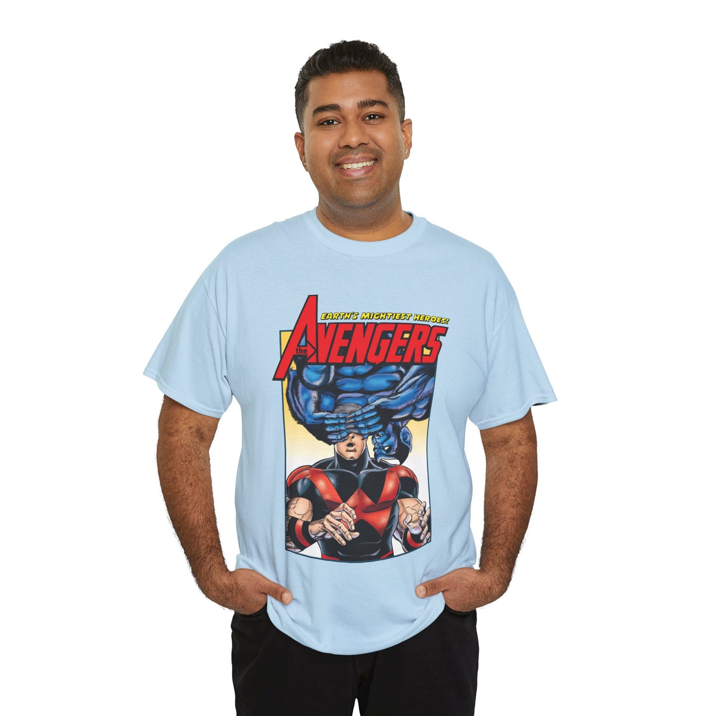 Avengers T-Shirt - George Perez Art - Wonder Man & Beast (Simon Williams & Hank McCoy) - Marvel Comics