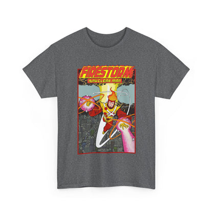 Firestorm the Nuclear Man T-Shirt - George Perez JLA Postcard Art 1980s - DC Comics - Justice League of America Member