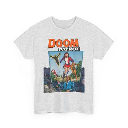 Doom Patrol T-Shirt - George Perez Art - Elasti-Girl, Robotman, Negative Man, The Chief - DC Comics Digest Cover Art