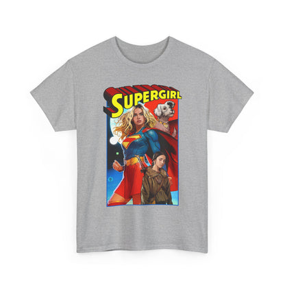 Supergirl & Krypto T-Shirt - Dan Mora Art - Upcoming 2026 Movie with Milly Alcock - DC Comics