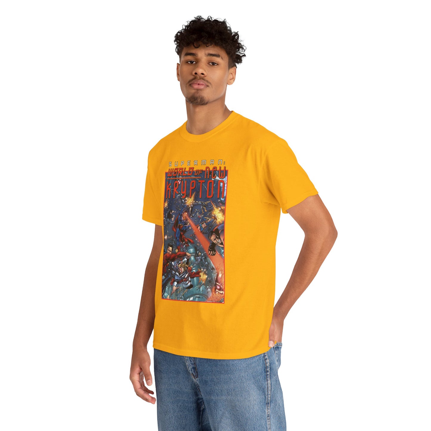 Superman: World of Krypton T-Shirt - George Perez Art - Superboy, Supergirl, Mon-El - DC Comics