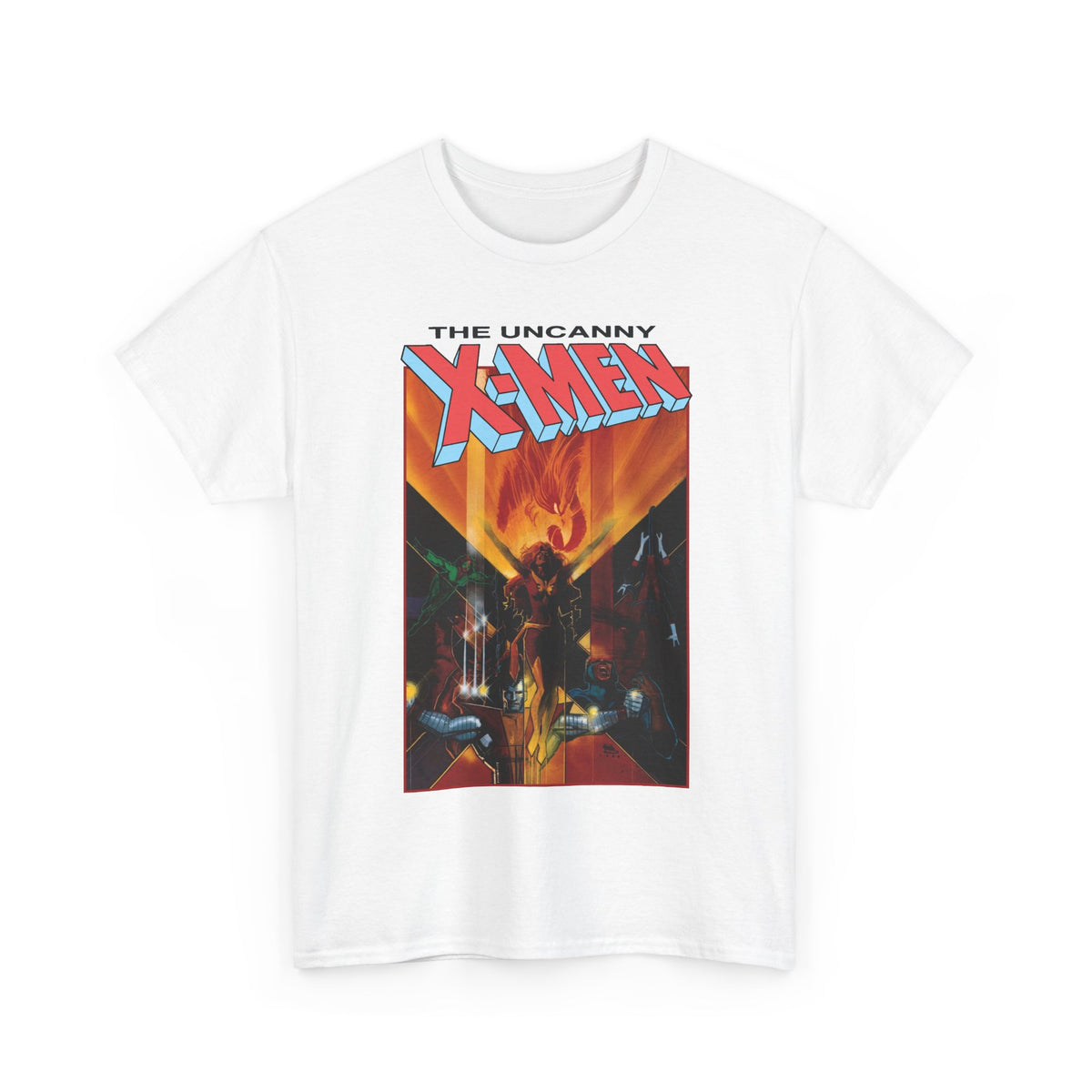 Uncanny X-Men T-Shirt - Bill Sienkiewicz Art - Phoenix, Cyclops, Colossus, Wolverine - Marvel Comics