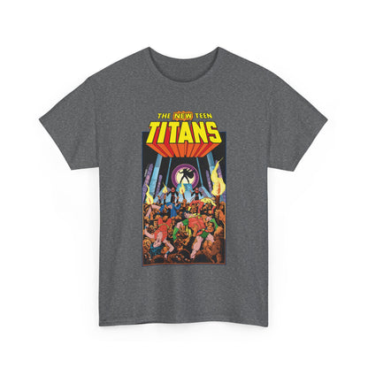 New Teen Titans T-Shirt - George Perez Art - #22 Cover - Wonder Girl, Robin, Raven, Kid Flash - Brother Blood Story - DC Comics