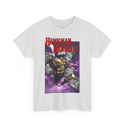 Hawkman & Hawkgirl T-Shirt - David Finch Art - Carter & Shayera Hall - JLA & JSA Members - DC Comics
