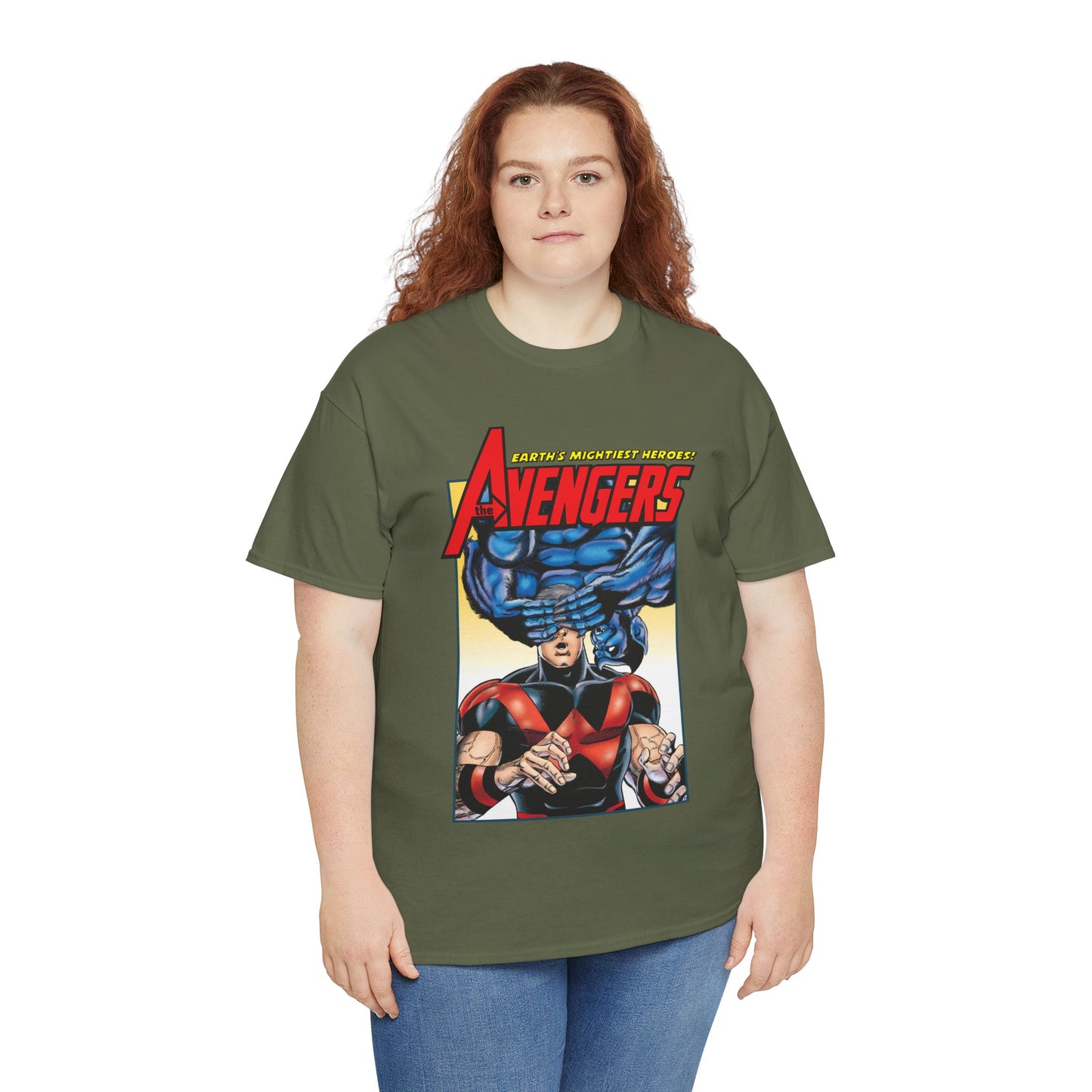 Avengers T-Shirt - George Perez Art - Wonder Man & Beast (Simon Williams & Hank McCoy) - Marvel Comics