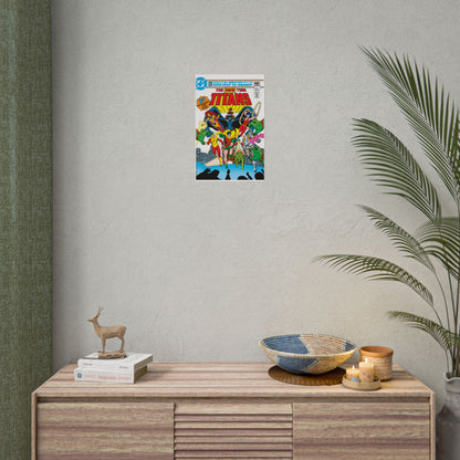 New Teen Titans Rolled Poster - George Perez Art - DC Comics - #1 Cover - Multiple Sizes Up to 24"x36"
