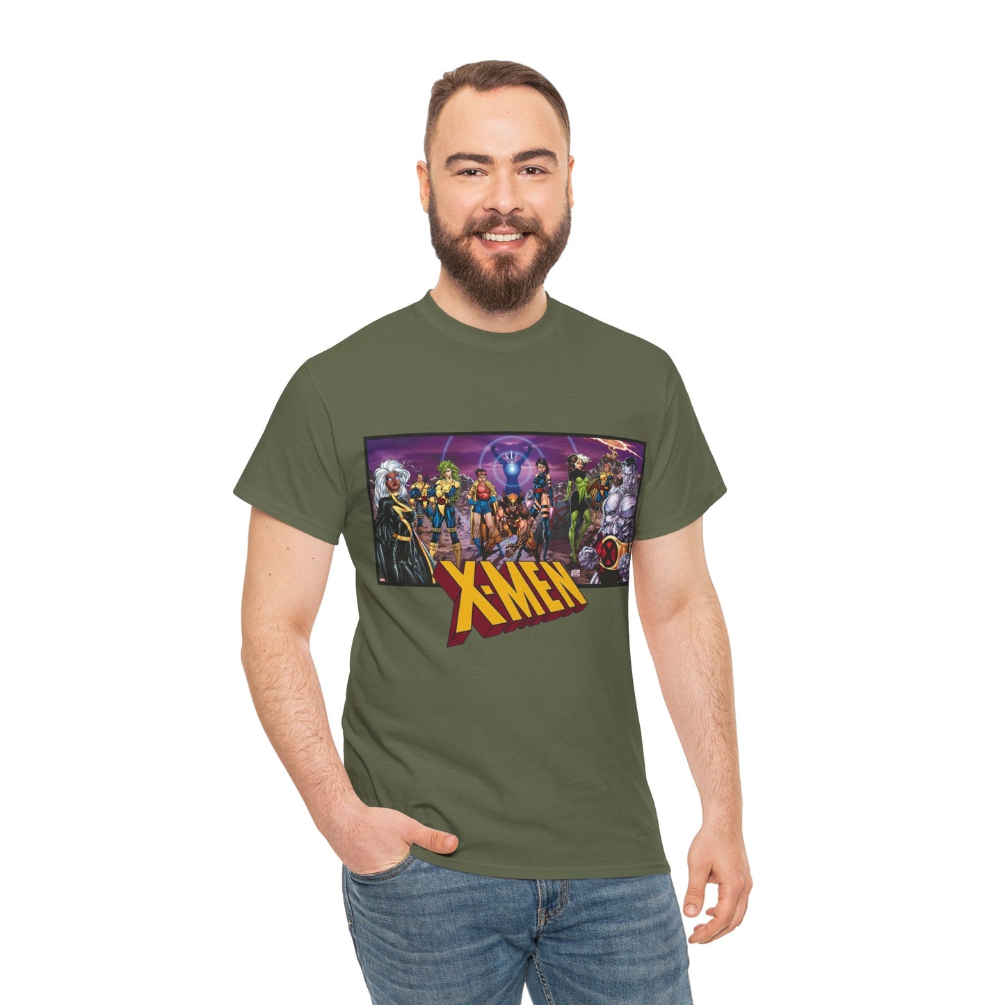 X-Men T-Shirt - Jim Lee Art - Wolverine, Storm, Colossus, Psylocke, Rogue, Forge - Marvel Comics
