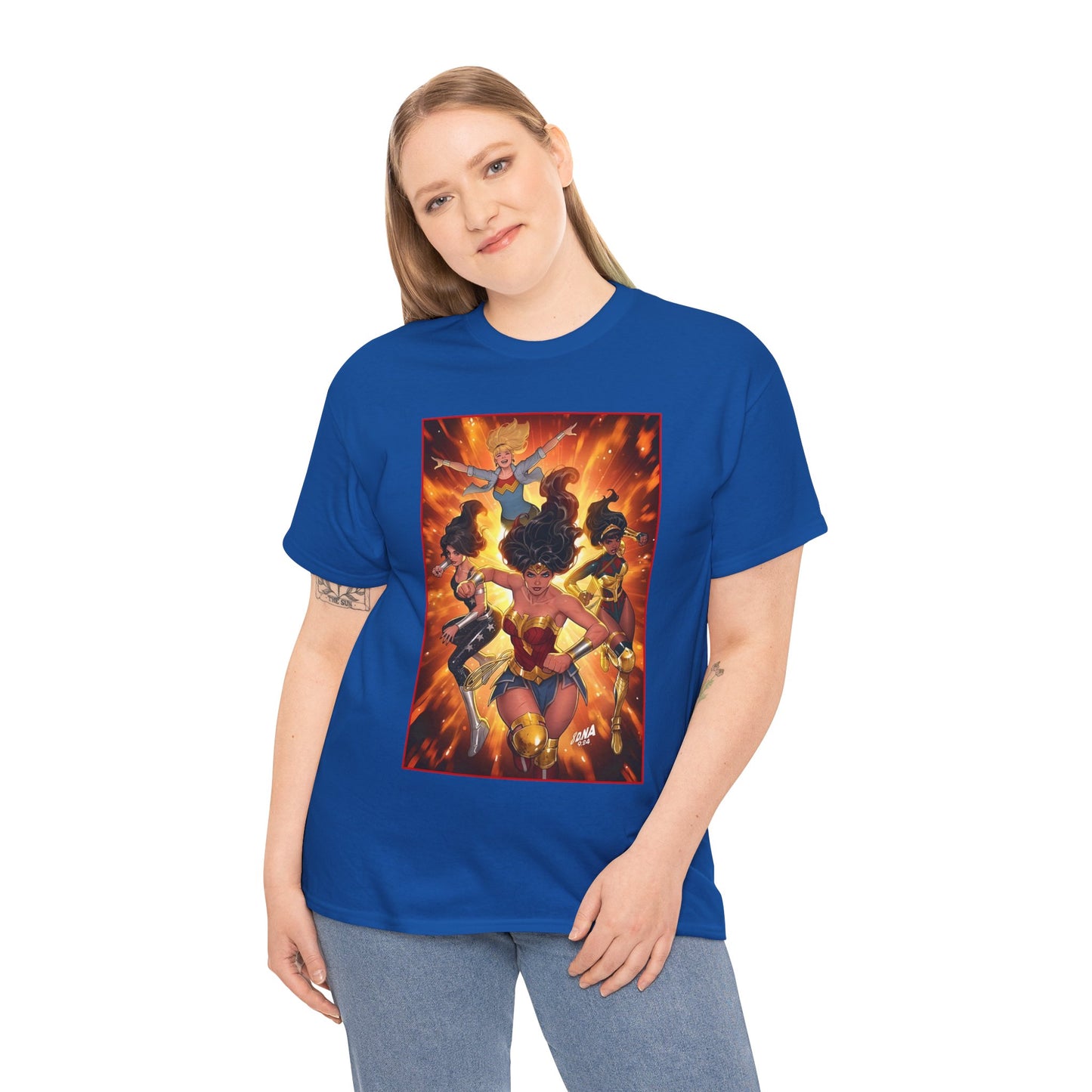 Wonder Woman & the Wonder Girls T-Shirt - David Nakayama Art - Donna Troy, Cassie Sandsmark, Yara Flor - #17 Variant Cover Art - DC Comics
