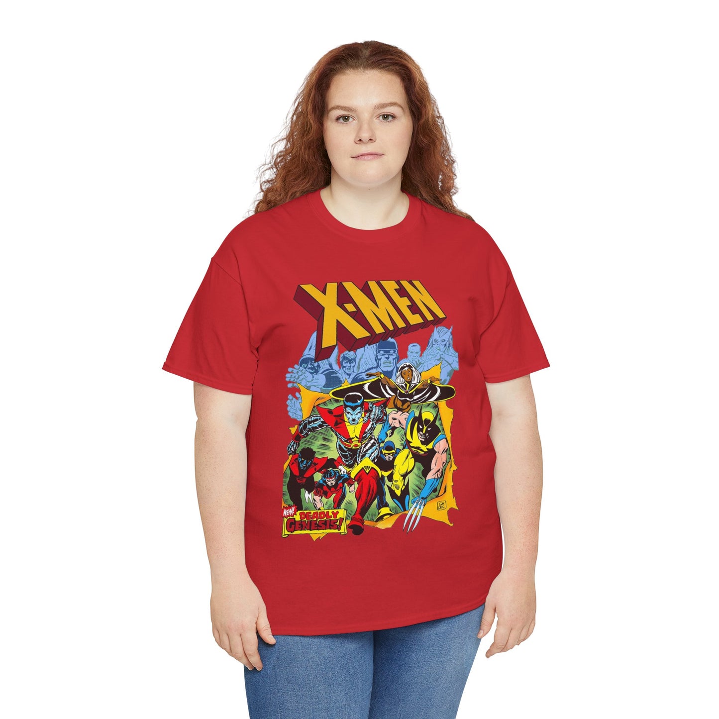 Giant-Sized X-Men T-Shirt - Dave Cockrum Art - Wolverine, Storm, Colossus, Cyclops, Nightcrawler, Thunderbird - New Chris Claremont Era - Marvel Comics