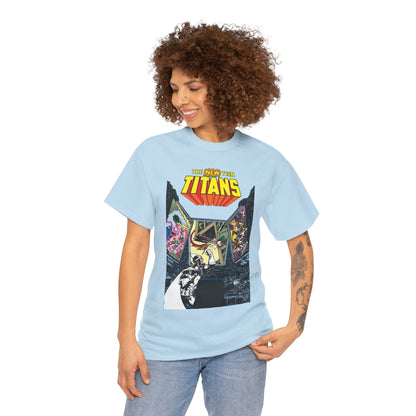 New Teen Titans T-Shirt - George Perez Art - Dr. Light, Titans Tower - DC Comics