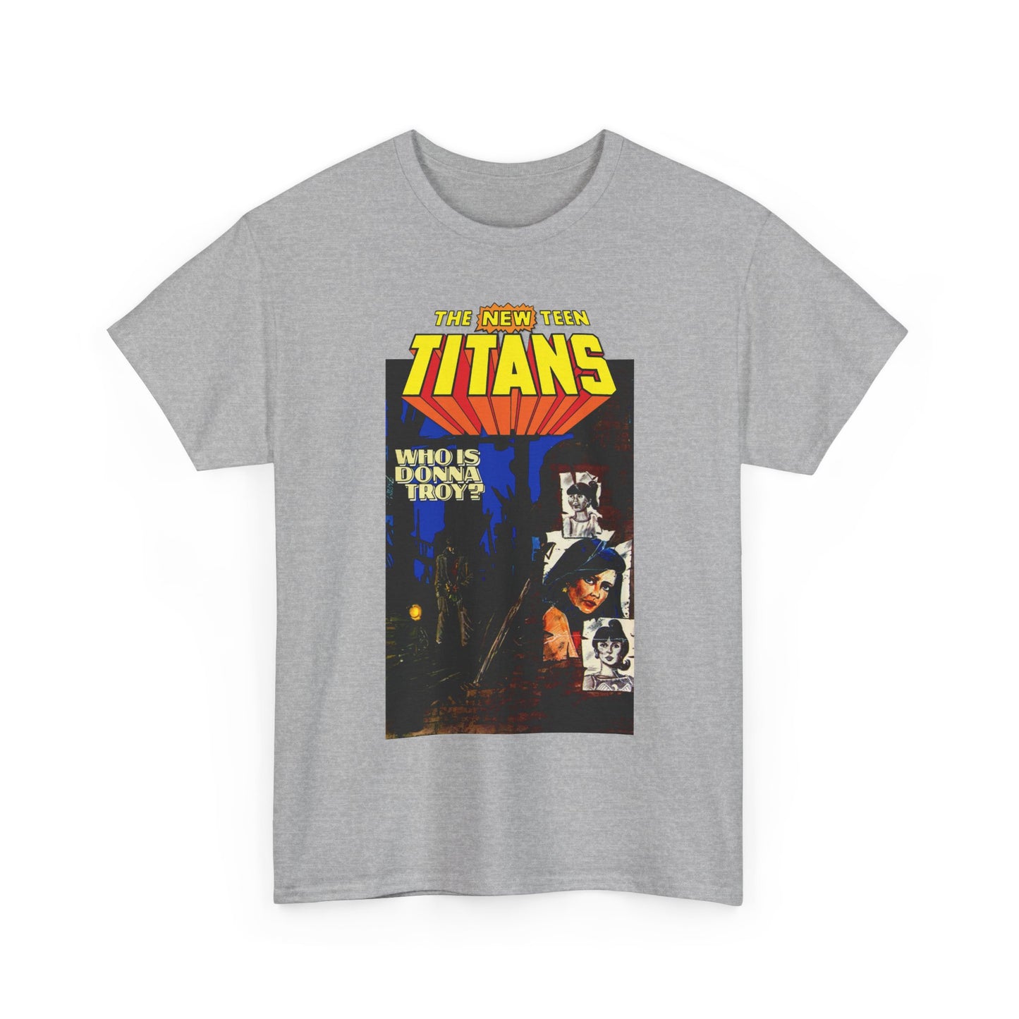 New Teen Titans T-Shirt - Classic George Perez Art - Who is Donna Troy? - Iconic Story and Cover - Robin/Dick Grayson - Popular DC Comics 1980s Series