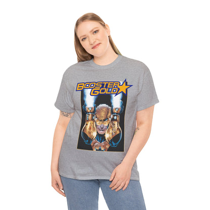 Booster Gold T-Shirt - Dan Jurgens Art - Batman & Robin in His Gauntlets - DC Comics