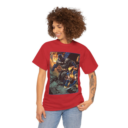 Batman & Wolverine T-Shirt - Jim Lee Art - DC Comics, Marvel Comics