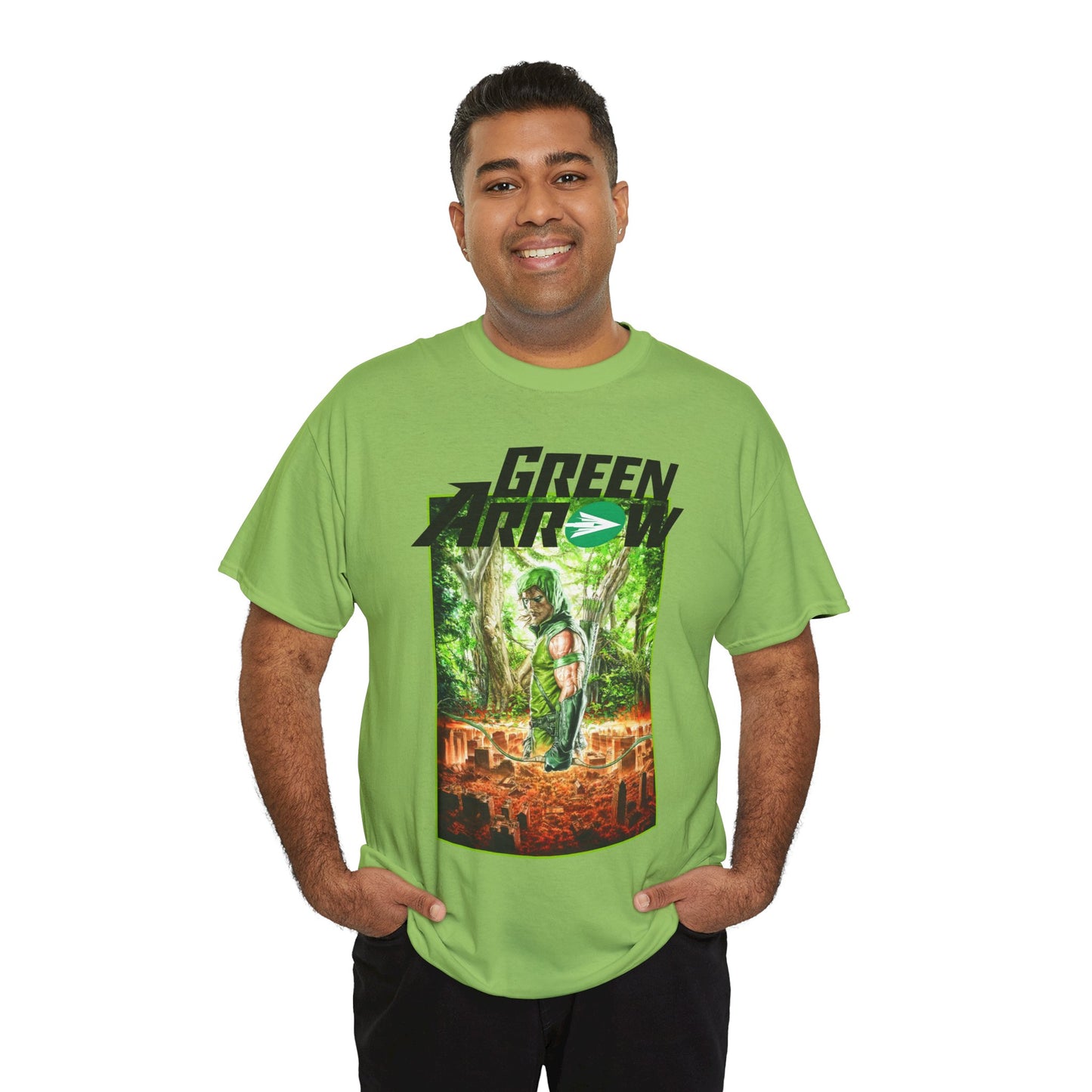 Green Arrow T-Shirt - Mauro Cascioli Art - Brightest Night Cover - Emerald Archer - DC Comics