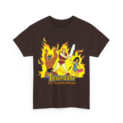 Thundarr the Barbarian T-Shirt - Princess Ariel, Ookla the Mok - Ruby-Spears Saturday Morning Cartoon - 1980s