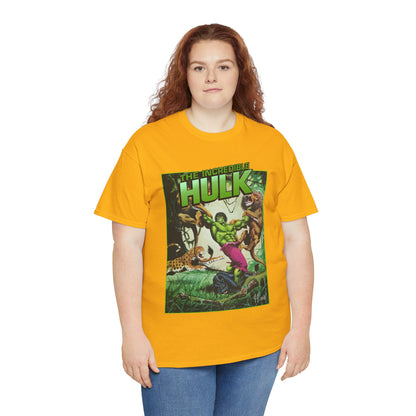 Incredible Hulk T-Shirt - Joe Jusko Art - Hulk Fighting Lions and Tigers - Marvel Comics
