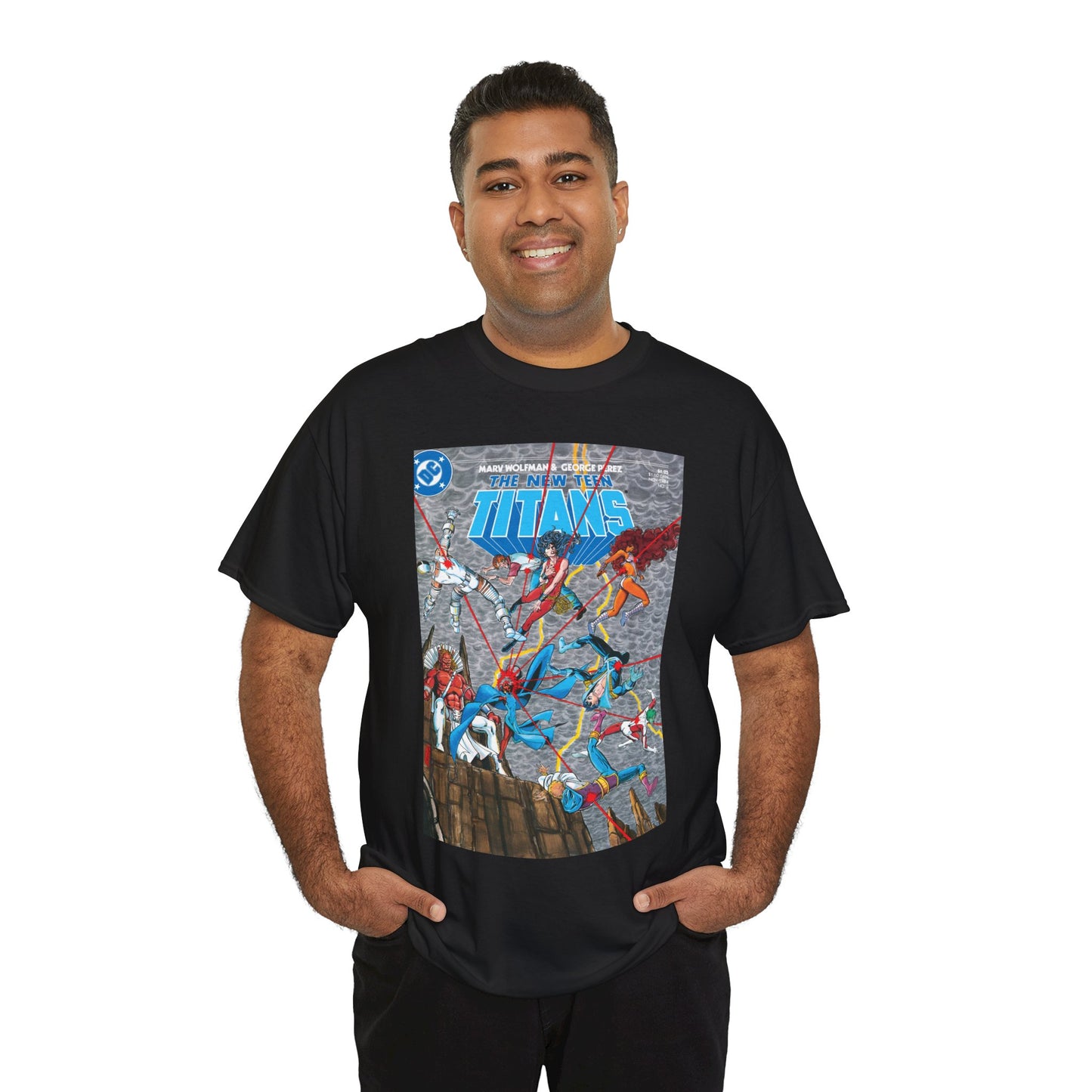 New Teen Titans T-Shirt - George Perez Art - Trigon the Terrible - DC Comics
