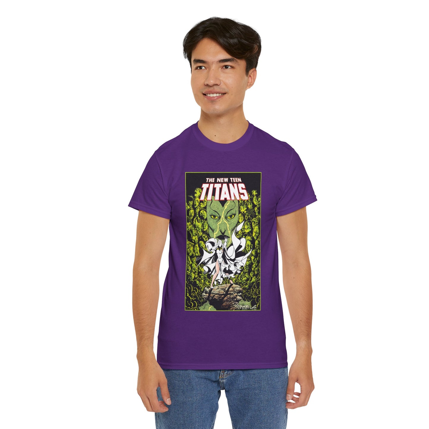 Raven T-Shirt - George Perez Art - New Teen Titans - Versus Phobia - White Raven Costume - DC Comics