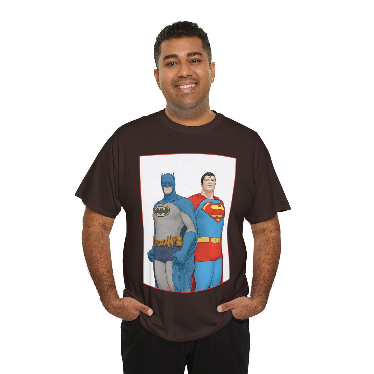 Superman & Batman T-Shirt - Frank Quitely Art - World's Finest Variant Cover Art - DC Comics