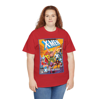 Uncanny X-Men T-Shirt - Jim Lee Art - Wolverine, Cyclops, Jean Grey, Cable, Iceman, Havok, Jubilee - X-Tinction Agenda - Marvel Comics