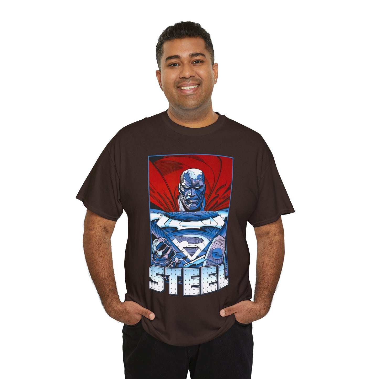 Steel T-Shirt - Superman Family - Reign of the Supermen - John Henry Irons - Steelworks - DC Comics