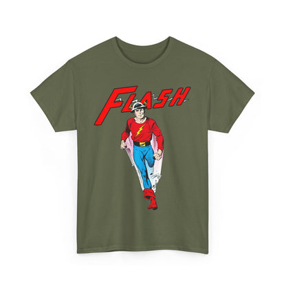Golden Age Flash T-Shirt - John Byrne Art - Justice Society/JSA Member - Jay Garrick - Speedster