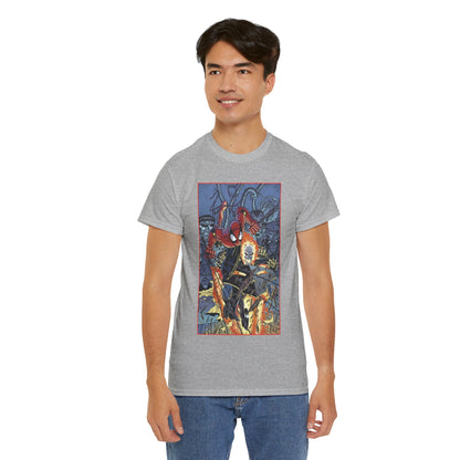 Amazing Spider-Man & Ghost Rider T-Shirt - Erik Larsen Art - Sinister Six - Marvel Comics