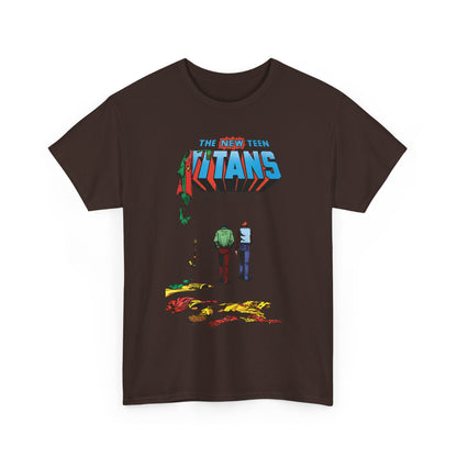 New Teen Titans T-Shirt - George Perez Art - Robin, Kid Flash Quitting - #39 Cover - DC Comics