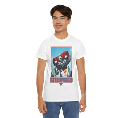 Steelworks T-Shirt - Jon Bogdanove Art - John Henry Irons - Superman Family - DC Comics