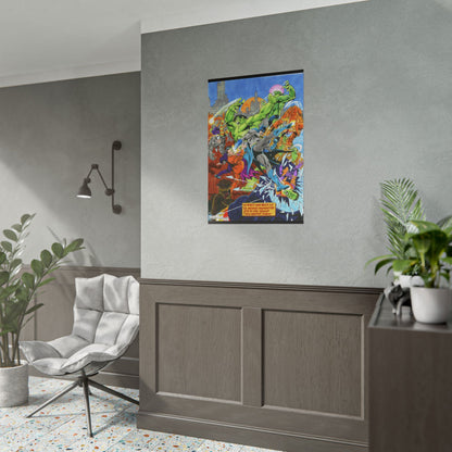 Batman Vs Incredible Hulk Rolled Poster - José Luis García-López Art - Two-Face & the Leader - DC Comics, Marvel Comics - Multiple Sizes Up to 24"x36"