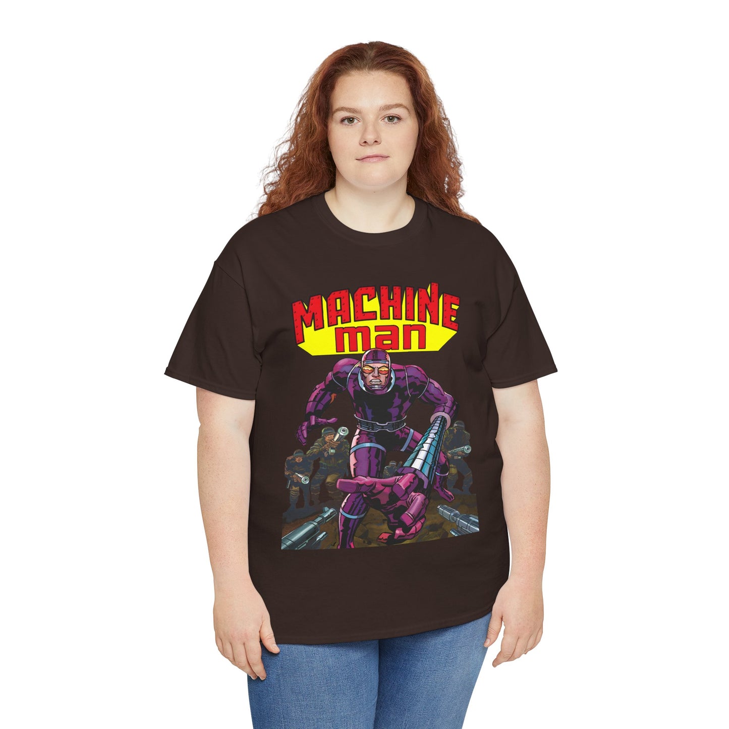 Machine Man T-Shirt - Jack Kirby Creation - Popular 1970s Hero - Marvel Comics