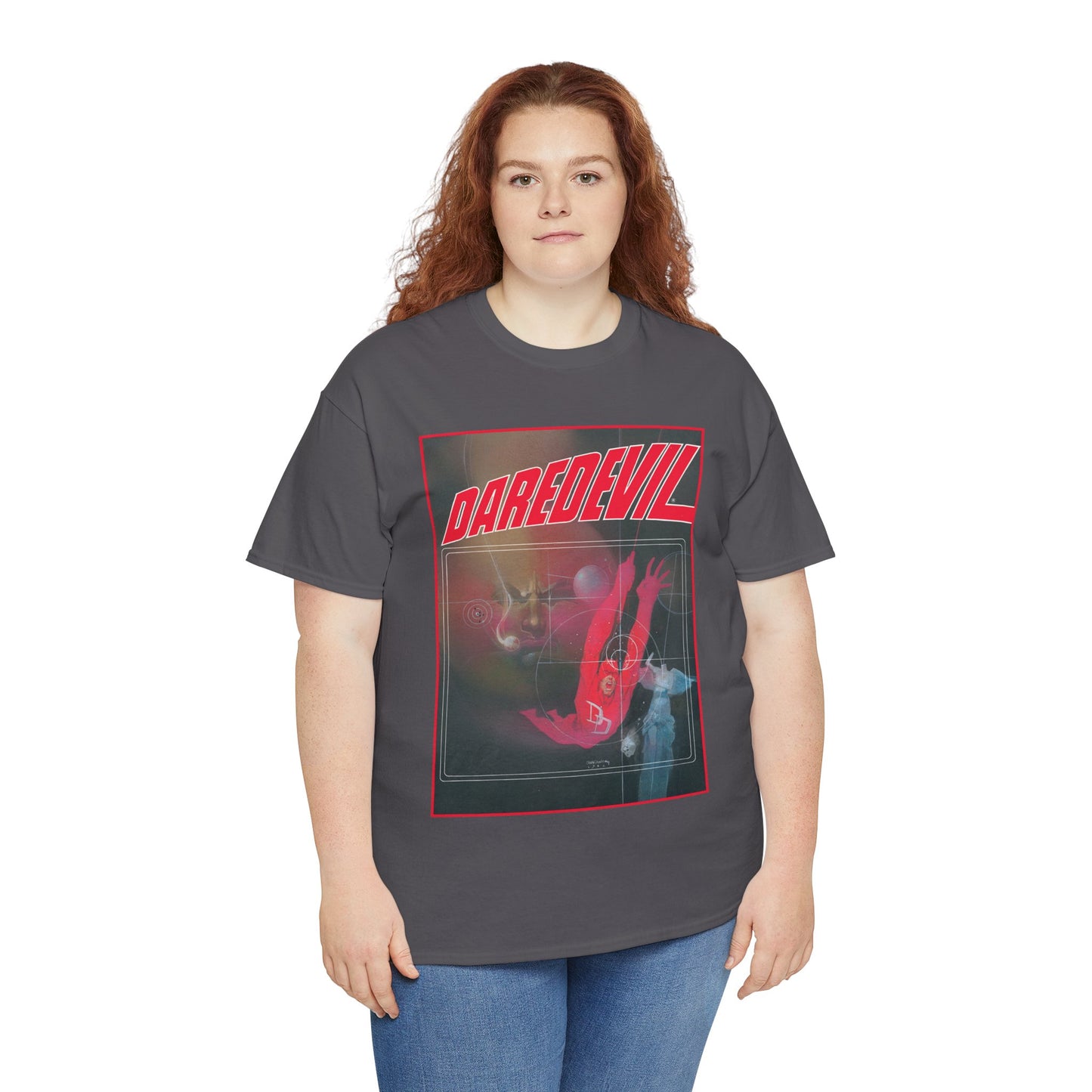 Daredevil T-Shirt - Bill Sienkiewicz Art - Marvel Graphic Novel Love & War - Vs Kingpin - Frank Miller Story