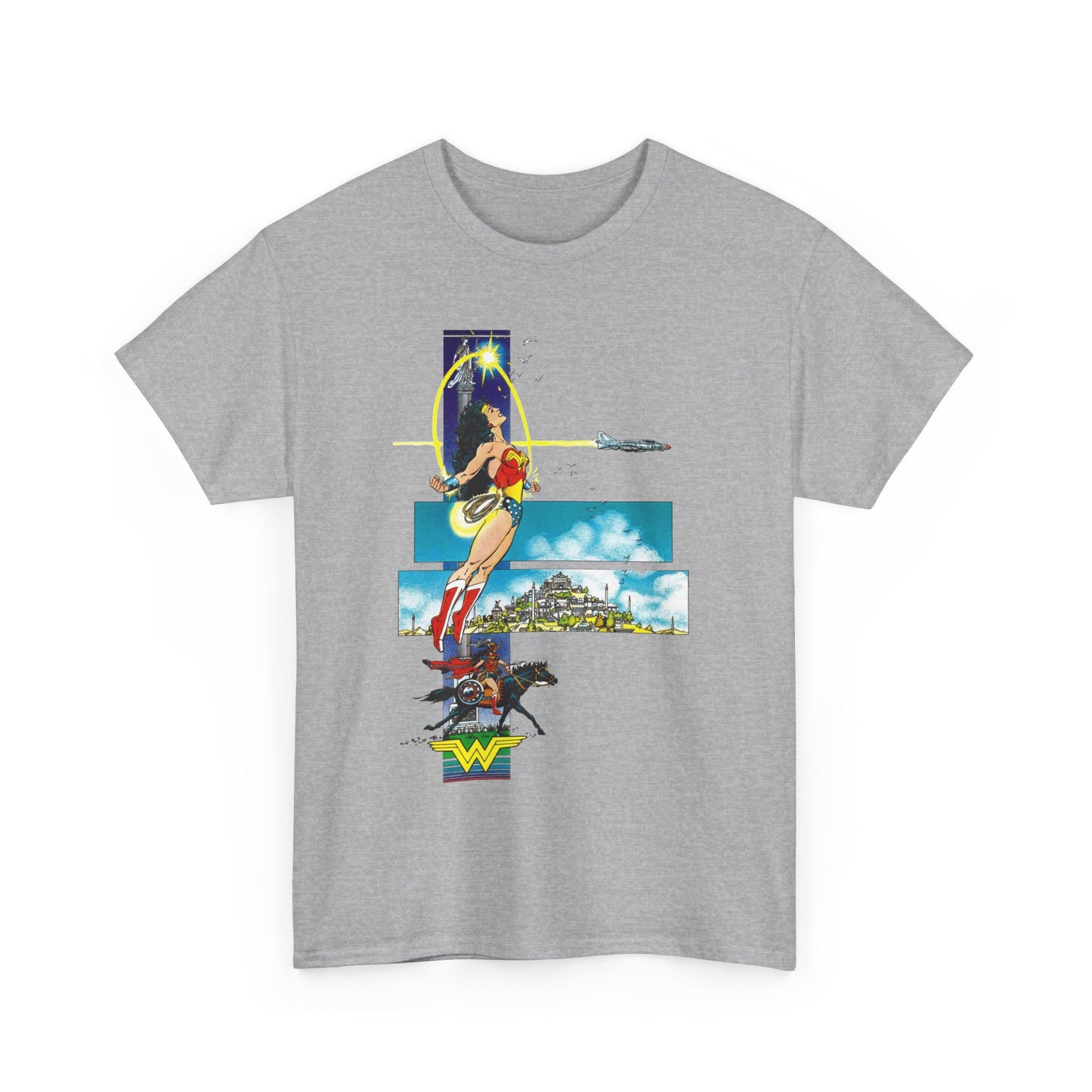 Wonder Woman T-Shirt - George Perez Art - From History of the DC Universe Series - Themyscira - DC Comics