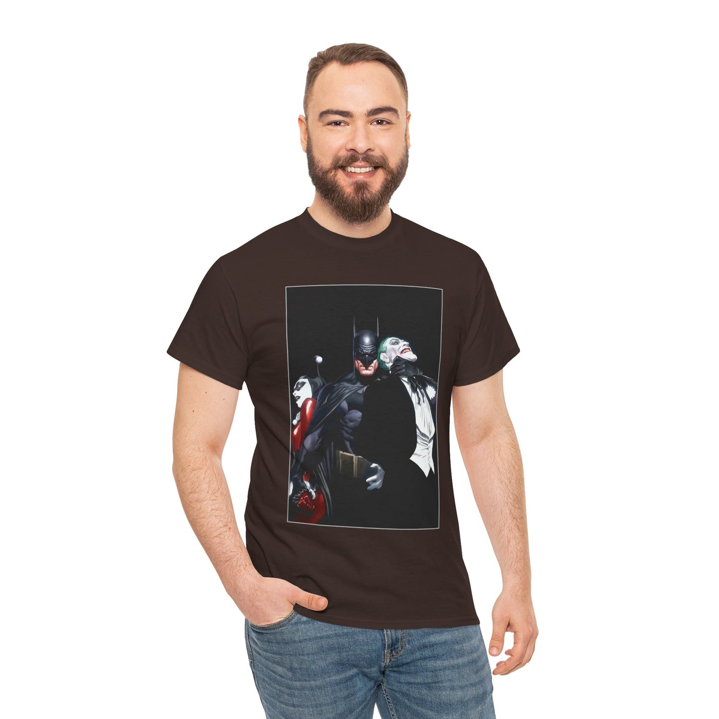 Batman T-Shirt - Alex Ross Art - Joker & Harley Quinn - DC Comics
