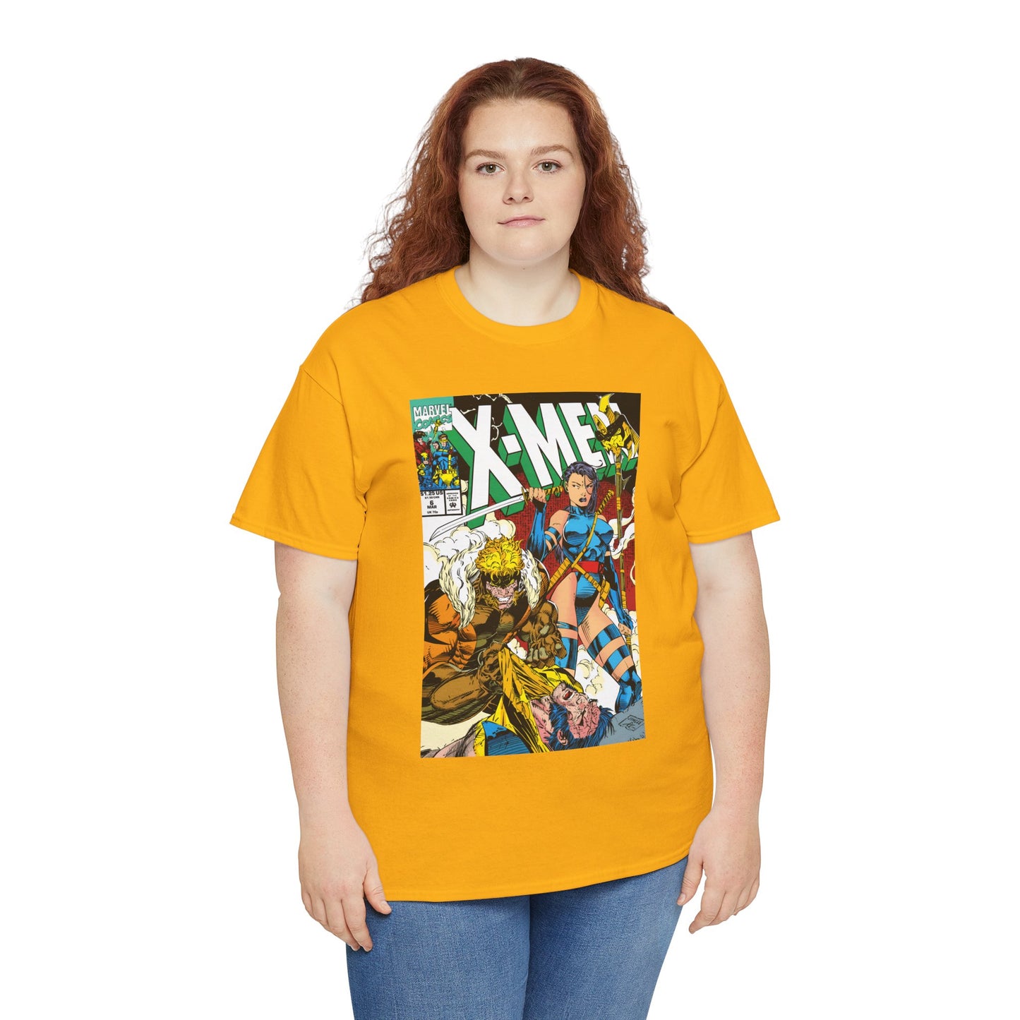 X-Men #6 T-Shirt - Jim Lee Art - Psylocke & Sabretooth - Marvel Comics