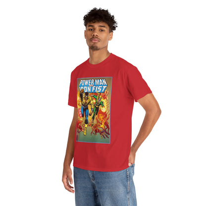 Power Man & Iron Fist T-Shirt - Luke Cage & Danny Rand - Popular Marvel Comics 1970s Series - Heroes for Hire - Great Retro Art