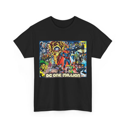 DC One Million T-Shirt - Phil Jimenez Art - Future Versions of Superman, Batman, Wonder Woman, Green Lantern, Flash - DC Comics
